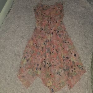 No Boundaries Floral Pink Dress